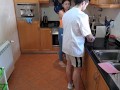 Wife fucks chef in cooking class and cums multiple times