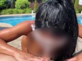 the pool guy tries to impregnate me - creampie