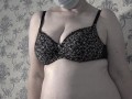Trying on bras mature bbw milf with big saggy natural tits.