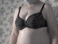Trying on bras mature bbw milf with big saggy natural tits.