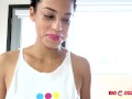 Cute Small Tits Amethyst Banks POV Suck White Dick