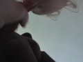 BBW Lexie love rubs her pussy then Sucks BBC for Facial