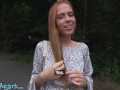 Public Agent - lovely young redhead on Tinder date with butt plug in her ass really wants anal sex