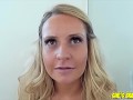 Blonde Alanna Bentley Sucks Dick And Lets Cum In Her Mouth