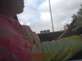 Cute Brunette Chilling and Driving