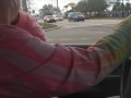Cute Brunette Chilling and Driving