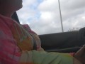 Cute Brunette Chilling and Driving