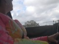Cute Brunette Chilling and Driving