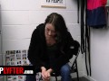 Skinny Babe Veronica Church Gets On Her Knees To Avoid Troubles With The Law - Shoplyfter