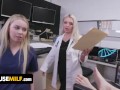 Blonde Nurse & Doctor Haley Spades & Missa Mars Get Fucked And Facialized By Patient - FreeUse Milf