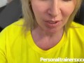 Gym milf drains all her clients