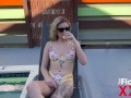 Preview of new college scene where katie kinz and james angel meet each other in class and run into each other by the pool