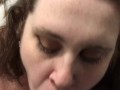 CLOSE-UP Deepthroating and sucking the tip as he CUMS in my mouth 🤤😍☺️