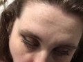 CLOSE-UP Deepthroating and sucking the tip as he CUMS in my mouth 🤤😍☺️