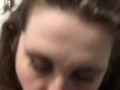 CLOSE-UP Deepthroating and sucking the tip as he CUMS in my mouth 🤤😍☺️