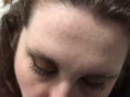 CLOSE-UP Deepthroating and sucking the tip as he CUMS in my mouth 🤤😍☺️