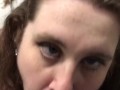 CLOSE-UP Deepthroating and sucking the tip as he CUMS in my mouth 🤤😍☺️