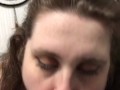 CLOSE-UP Deepthroating and sucking the tip as he CUMS in my mouth 🤤😍☺️