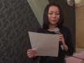 Japanese Wife Prim and Proper Sings Perverted Karaoke Before Having Raw Sex with Her Paramour