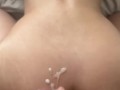 Cumshot on Pinay Big Ass After Shower