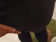 Sexy in black jeans..