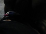 18 year old slut sucks and rides my dick in public - 