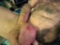 Solo meat beating with a big ol’ glob of dick snot
