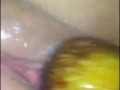 Breaking tight 18 year old pussy with a bottle, screaming and moaning very sexy