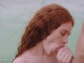 ULTRAFILMS Very passionate hardcore video in the pool starring beautiful redhead Sofilie