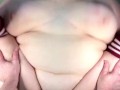 Nerdy BBW MILF gets a creampie wearing glasses & thigh high socks