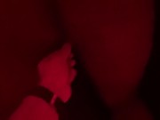 Her quivering pussy loves SUCKING on his hard DICK