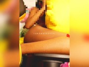 Ebony egirl  plays with pikachu as if they were you