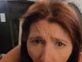 Sucking My Ex's Cock After Husband In Bedroom - Turned Washer On So We Don't Him -Almost Caught