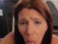 Sucking My Ex's Cock After Husband In Bedroom - Turned Washer On So We Don't Him -Almost Caught