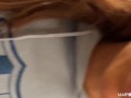 POV. Mary Rock blow her friend in front of neighbors