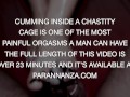 EXPLOSIVE RUINED ORGASM IN CHASTITY CAGE - FEMDOM HANDJOB/FOOTJOB