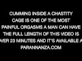 EXPLOSIVE RUINED ORGASM IN CHASTITY CAGE - FEMDOM HANDJOB/FOOTJOB