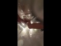 webcam under bath. girlfriend after sex in shower