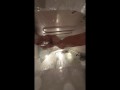 webcam under bath. girlfriend after sex in shower