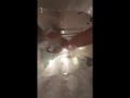 webcam under bath. girlfriend after sex in shower