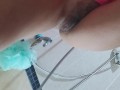 PEE on Selfie # POV Voyeur wife on Selgie Stick