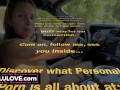 Sexy babe doing live video podcast while driving loud corvette, hubby records from passenger about nudist resort - Lelu Love