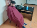 No holes denied with my friend’s mother who offered to cut hair