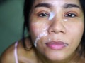 Facial Cumshots for Asian Milf Slut