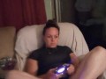 This Slut Just Doesn't Care (upskirt and panty tease)
