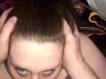 POV face fucking blue eyed PAWG, cover my tongue with your  thick cum