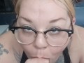 getting deep throated by horny, Red headed, BBW, cam girl.