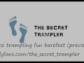 Face trampling fun barefeet (preview)