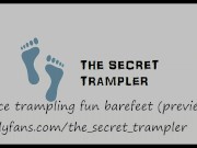 Face trampling fun barefeet (preview)