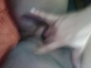 I'm sucking my cock toy